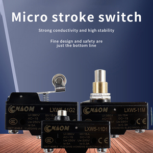 <span class=keywords><strong>LXW5</strong></span>シリーズマイクロスイッチ小型リミットデバイス1NO + 1NC銅接点セルフリセット工場直販