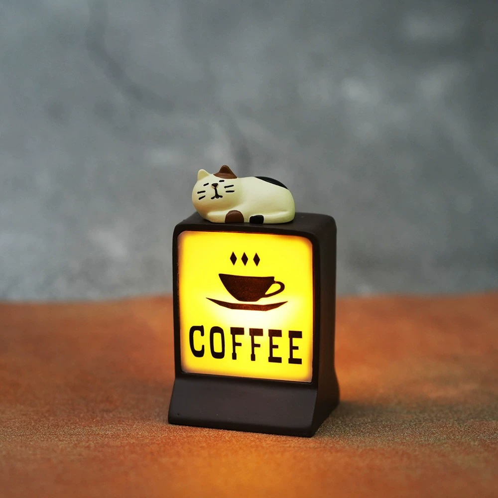 Coffee lamp+cage for cats