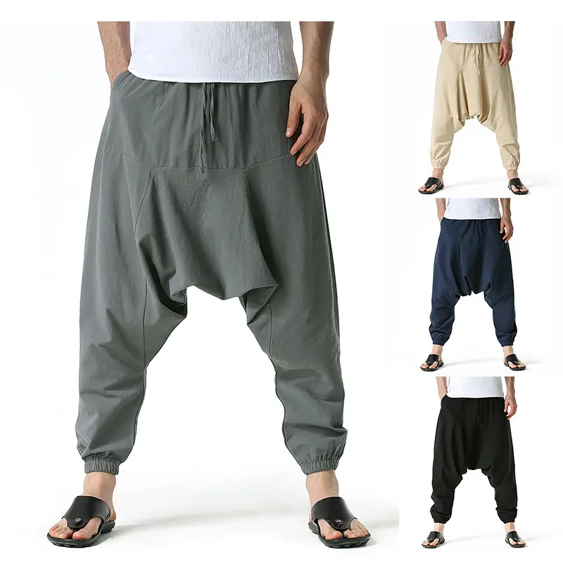 Pantalones elásticos de pana de gran tamaño para hombre, Pantalón elástico resistente a la abrasión, con cuello redondo, estilo militar, para gimnasio, a precio de fábrica, venta al por mayor