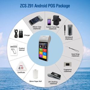 <strong>Android</strong> 9.0/11.0OS Z91 4G Touch Screen <strong>Android</strong> Handy Pos <strong>System</strong> with Printer Parking Receipt Printer Lottery Machine - Product Image 6