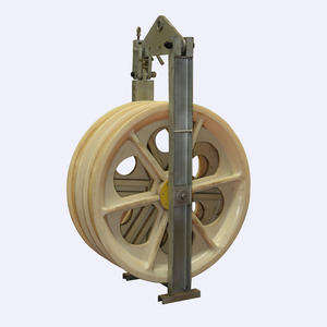 508x100mm Overhead Line <strong>Stringing</strong> Pulley Three-wheel Conductor <strong>Stringing</strong> Pulley <strong>Blocks</strong> - Product Image 6