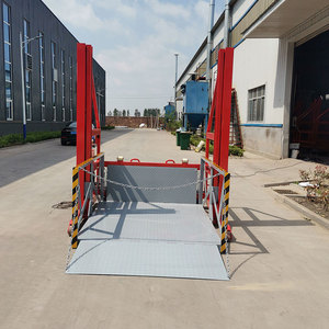 Rampa de muelle de descarga móvil de 2 toneladas, plataforma de carga de camiones contenedores, mesas elevadoras de carga hidráulicas para camiones contenedores
