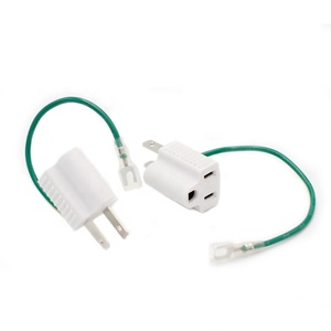 PSE for Certified TP <strong>755</strong> Standard Japanese Power <strong>Socket</strong> Adapter 2PIN to US 3 PIN Converter with Grounding Line Electrical Plug - Product Image 1