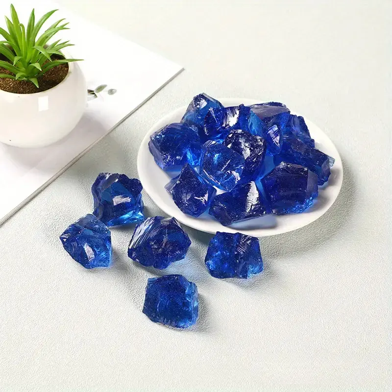 Decorazione di cristallo di cristallo di pietra grezza minerale cura quarzo blu fusione pietra preziosa ruvida per il regalo