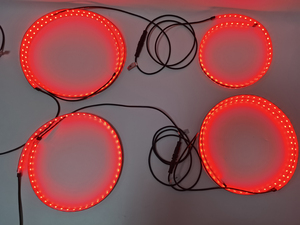 Rüya renk akış serisi RGB LED Underglow işık kiti 4 adet su geçirmez dış araba ışık APP kontrol 12V evrensel 180 ışın yeni - Product Image 4