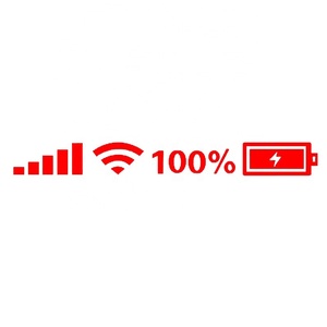 Mobile Phone WiFi signal Battery Power Sign Car Rear Windshield Creative Sticker <strong>Decal</strong> - Product Image 4