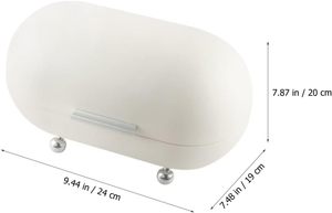 木製蓋付き金属製パンボックスパン容器食品収納ボックスキッチン用パンビン