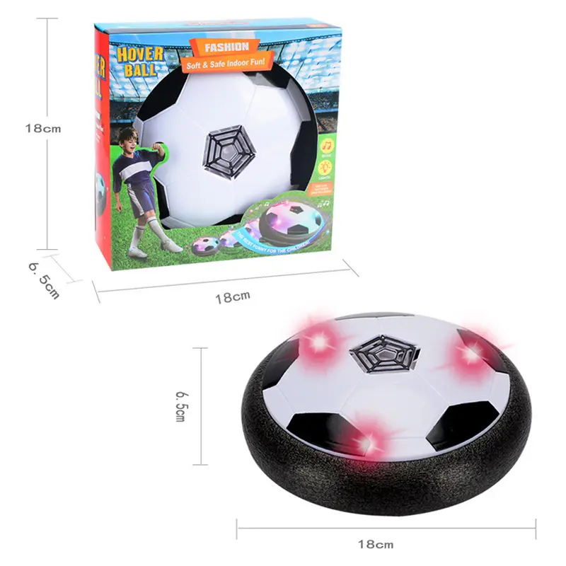 Melayang Listrik Bola Sepak Bola Bantalan Udara Mengambang Busa Sepak Bola dengan LED Cahaya Meluncur Mainan Sepak Bola Hadiah Anak-anak Kit Sepak Bola