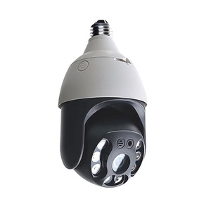 Cámara IP para exteriores de 5MP con bombilla E27, lente dual, Zoom 4X, vigilancia de seguridad panorámica 360, aplicación inteligente Tuya, cámara de red Wifi PTZ
