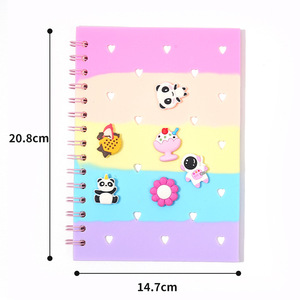 Sooa5 A5 DIY yaratıcı eğilim dizüstü seti yüksek görünüm baskılı tarzı sevimli basit aşk QQ kitap 50 iç iplik dikiş hediye - Product Image 5