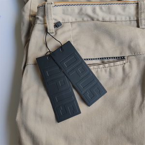 <strong>Custom</strong> <strong>Printed</strong> Embossed hang <strong>Tag</strong> Black Cardboard Coated Paper Swing Ticket <strong>Tag</strong> Label with <strong>String</strong> for Clothing