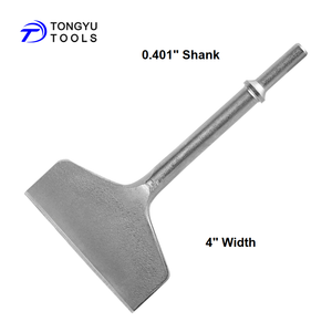 Khí nén búa đục-4 "lưỡi rộng, 0.401" Chân, một mảnh công cụ giả mạo cho gạch thinset keo dính & loại bỏ vữa - Product Image 1