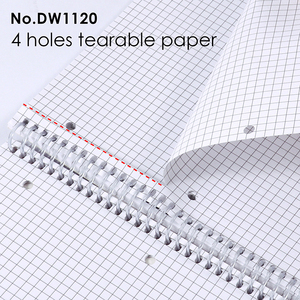 Foska klasik sert karton kapak 70 yaprak 3 delik A4 Spiral defter ofis yazma notları düz süt kitapları - Product Image 5
