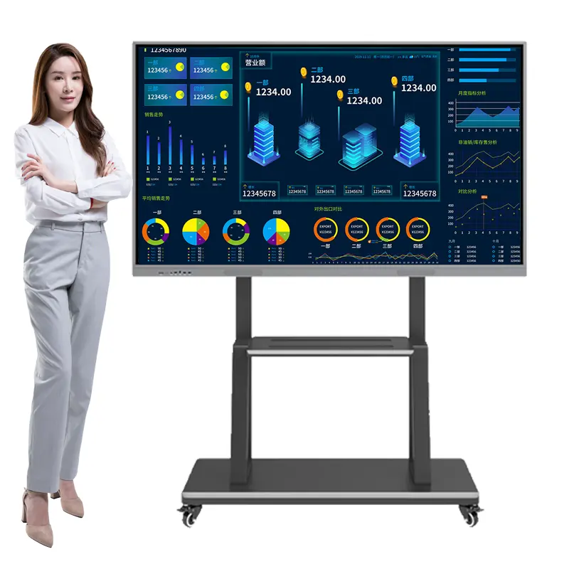 75 дюймов smart tv 4k UI ultra hd led samsung сенсорный экран smart board 65/75 дюймов интерактивная доска