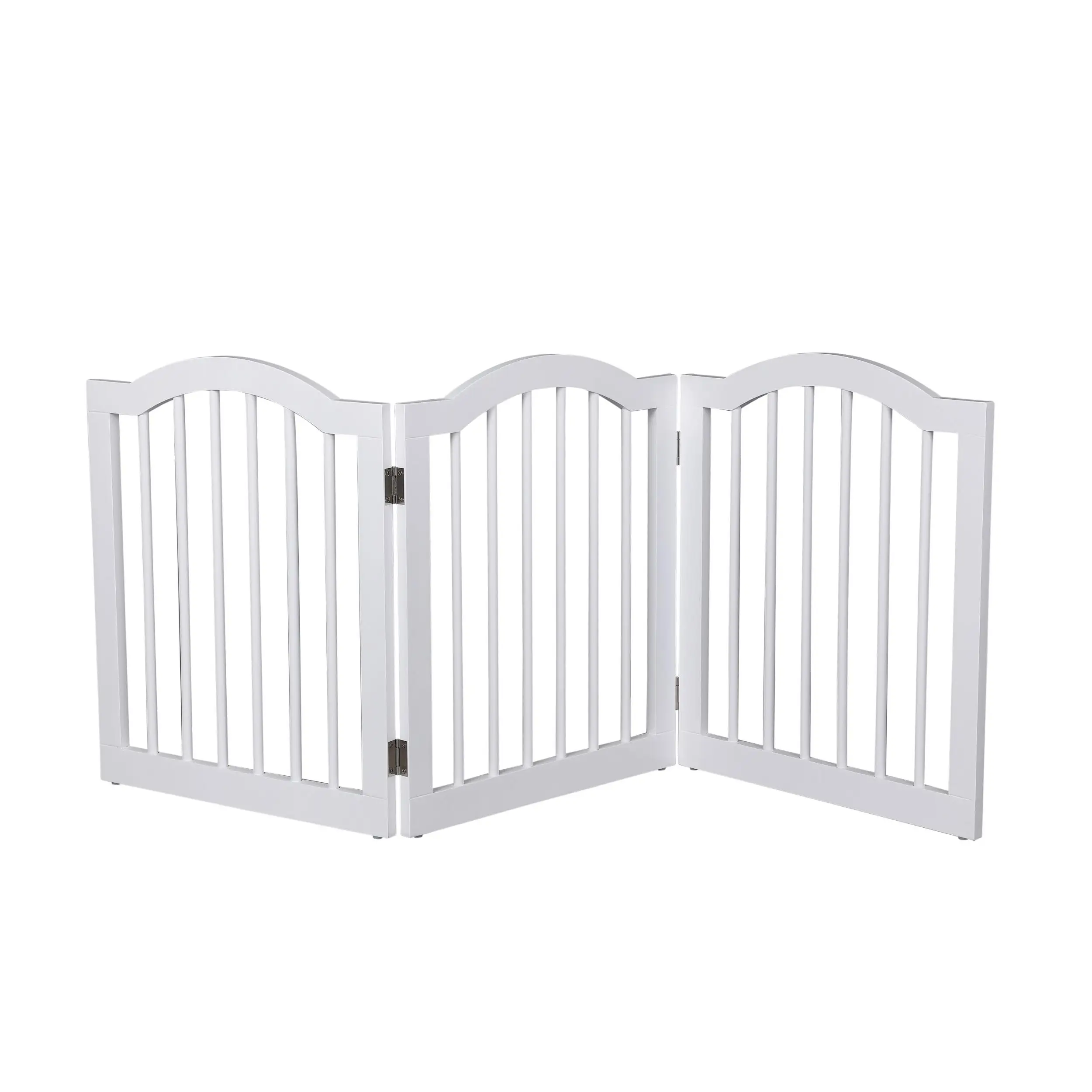 Best Price Foldable Wooden Dog Gate Pet Gates Outdoor Indoor Dog Kennel with Support Feet for All Sizes Dog