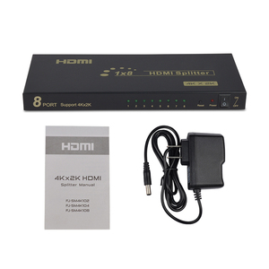 Conmutador/divisor HDMI 2X8 4K x 2K con control remoto IR 2 entradas HDMI y 8 salidas HDMI Función de pantalla 1080p - Product Image 5
