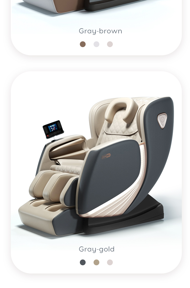 Jare L7 Display Lcd Remote Control Luxury 4D Foot Spa Factory Price Kneading Shiatsu Blue-Tooth Full Body Massage Chair