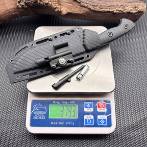 Ngoài Trời Chiến Thuật Cố Định Lưỡi Dao Với Bowe Dao Kit Thẳng Lưỡi Thép G10 Xử Lý Còi La Bàn Đèn Pin - Product Image 3