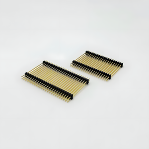 Uzun Pin başlık tek çift sıra özel 16P 14P 26P düz DIP 90 derece yuvarlak Pin başlıkları - Product Image 3