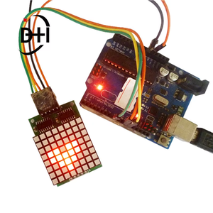 8x8 Square SPI Rote LED-Anzeige Punktmatrix-Modul platine 74 hc595 Laufwerks-IC Für Arduino MEGA UNO NANO MCU ARM FPGA