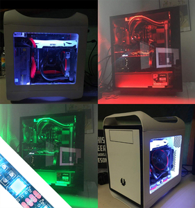 12V RGB 4pin Scheda Madre del PC Molex HA CONDOTTO LA Luce di Striscia di RGB Per PC Case Del Computer Pannello di Controllo Della Scheda Madre Cambiare I Colori