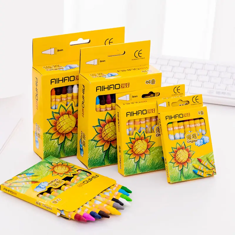Pastelli a cera personalizzati che colorano pastelli a cera d'api set pastelli per bambini libro da colorare per bambini