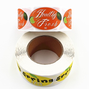 Customize Label Stickers <strong>Oval</strong> Label Waterproof Labels Adhesive Stickers in Rolls Matt Sticker for Food Package - Product Image 5