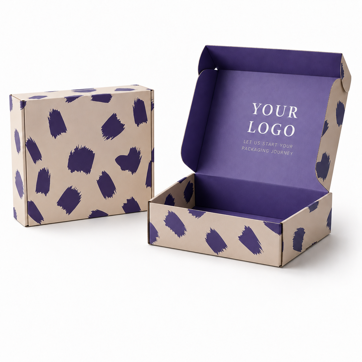 Beige et violet