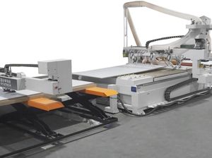 Macchina di nidificazione cnc con macchina di etichettatura automatica di carico scarico tavolo completamente automatico per la produzione di mobili MDF - Product Image 2