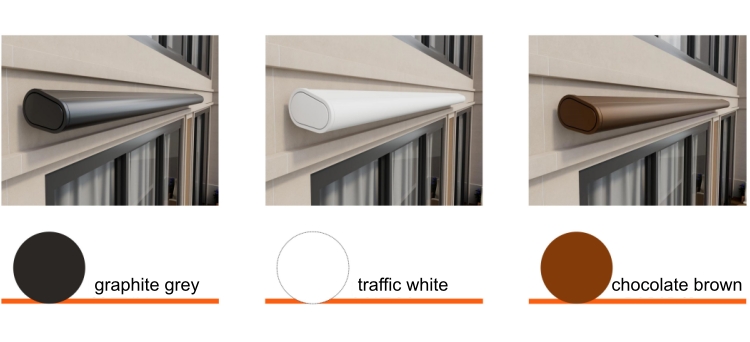 Grey, White, Brown