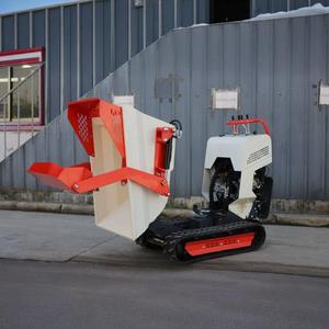 China CE Rotación auto descarga camión volquete auto carga mini camión volquete portador de orugas para la venta