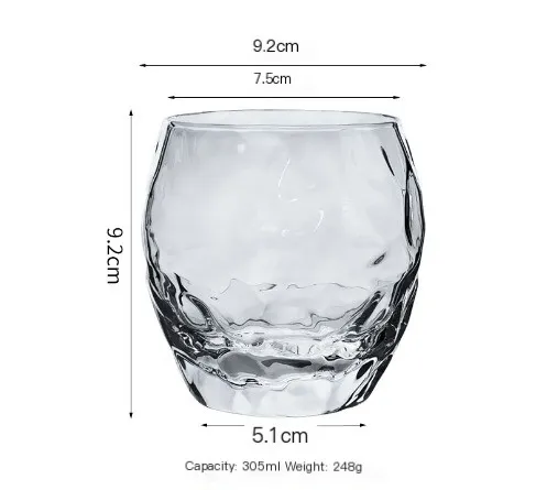क्रिएटिव पाइनएप्पल एलियन ग्लास वॉटर कप घरेलू पारदर्शी अंडे के आकार का कप गोल्डन एज जूस कप
