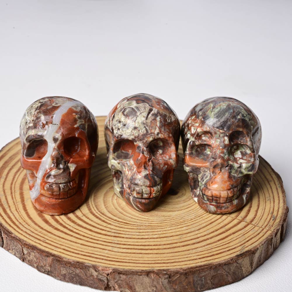 Money Agate Skulls