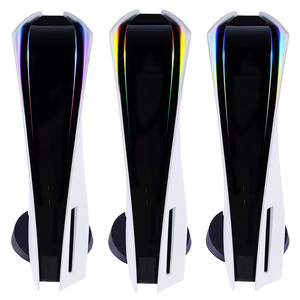 Led ışık barı çıkartmaları etiketler konsol çıkartmalar PS5 Playstation 5 için kendinden yapışkanlı gökkuşağı degrade çıkartmaları güç işık çıkartması - Product Image 2