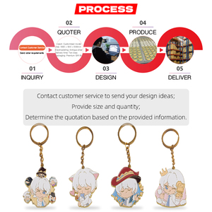 Customize Freely Designed Zinc Alloy Key Chains Backpack Accessories and Key Decorations. <strong>Bulk</strong> Orders Are Accepted - Product Image 5