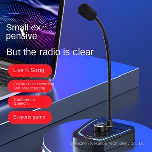OEM USBインターフェイスデスクトップマイク心極パターンノイズリダクションコンデンサライブビデオ音声チャット録音有線 - Product Image 2
