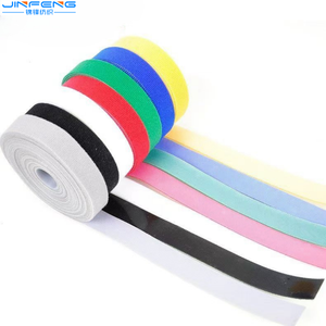 Customized Logo Reusable Nylon Self-Locking Cable <strong>Tie</strong> <strong>Elastic</strong> Back-to-Back Zip <strong>Tie</strong> <strong>with</strong> Hook <strong>Loop</strong> Strap Self-Adhesive Feature - Product Image 1