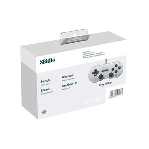 8Bitdo Sn30 Pro серый выпуск USB проводной геймпад для переключателей Windows и Raspberry Pi игровые аксессуары