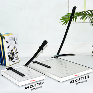 Fabrika kağıt kesme makinesi kesici Rayson A3 çok fonksiyonlu Metal manuel kağıt kesici - Product Image 6