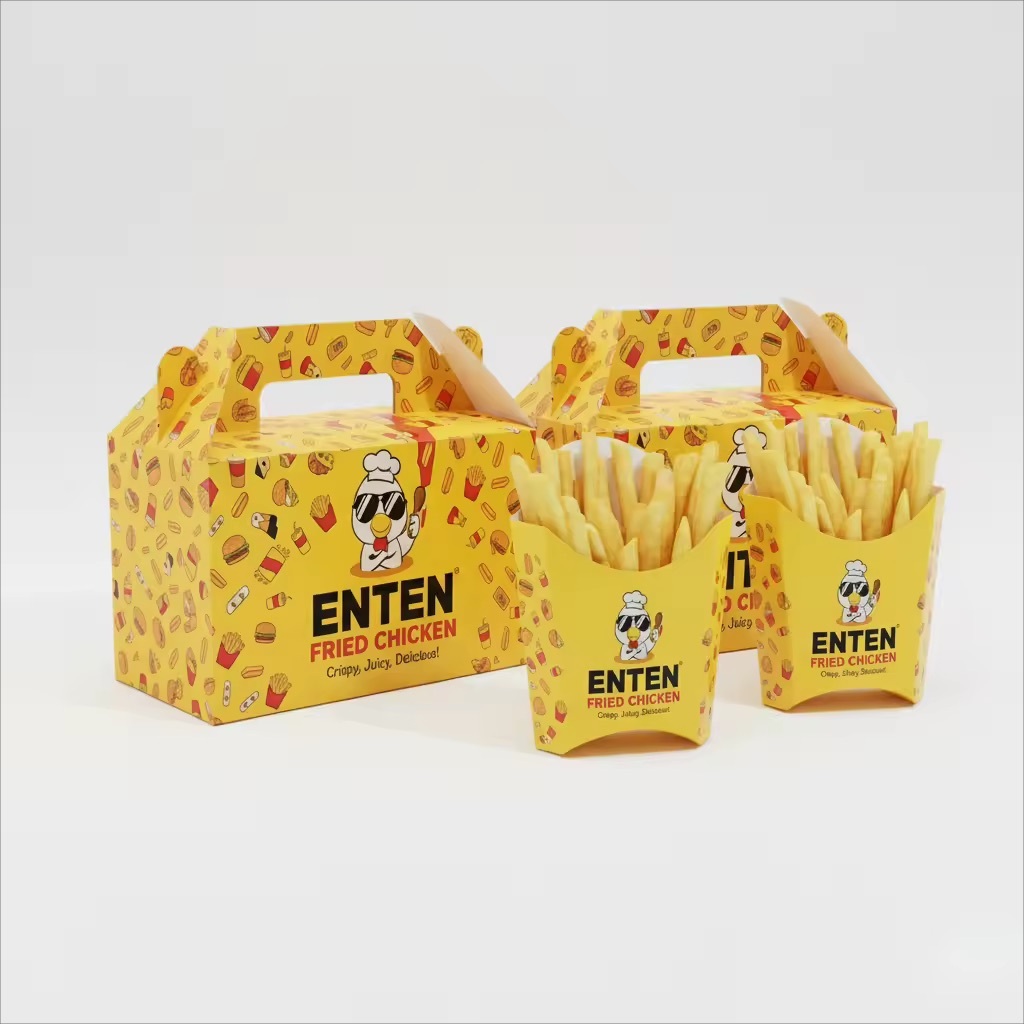 Boîte à frites personnalisée