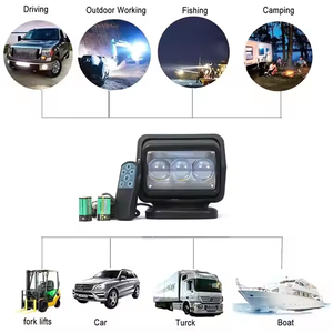 ไฟสปอตไลท์แบบชาร์จไฟได้รีโมทคอนโทรลพร้อมแม่เหล็กแรง60W ไฟเพดานรถยนต์เรือยอชท์หลังคา - Product Image 5