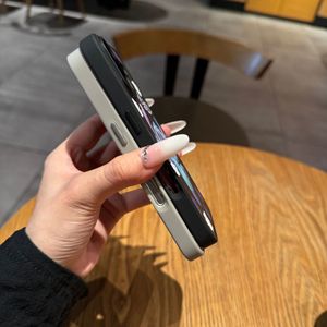 IPhone用漫画ステッチつや消し電話ケース11 12 13 14 15 16 PromaxサムスンS21 S22 S23 S24 S25ウルトラA05 A15 A55バックカバー