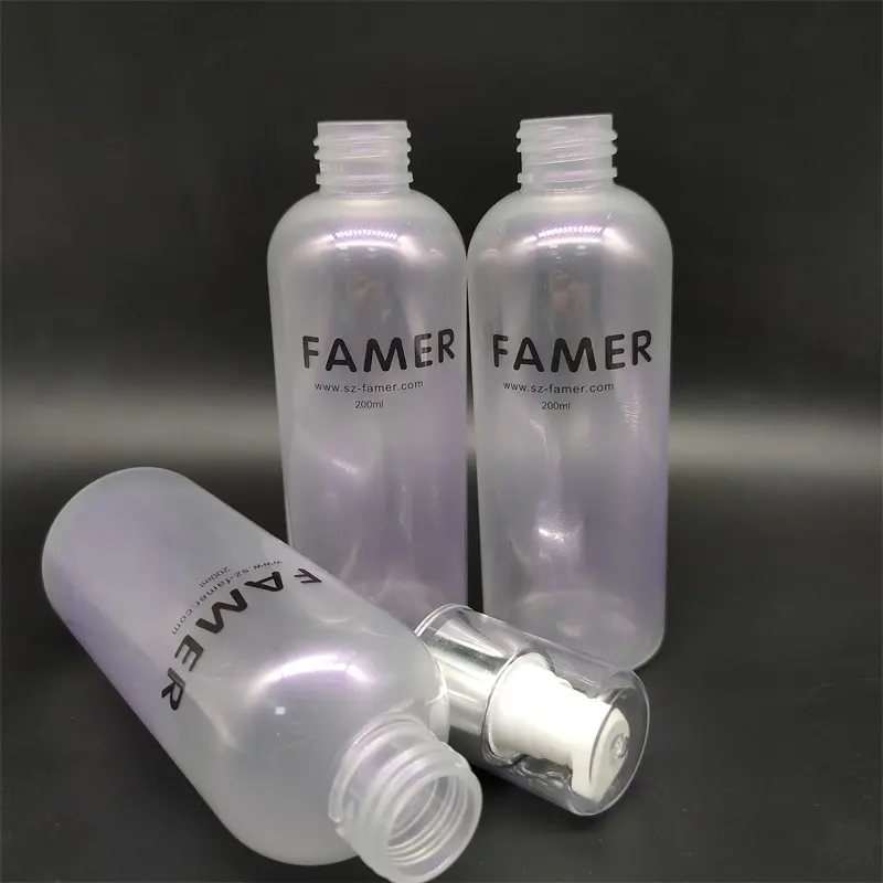 luxury cosmetic packaging squeeze plastic bottles for lotion and cream 200ml shampoo bottle