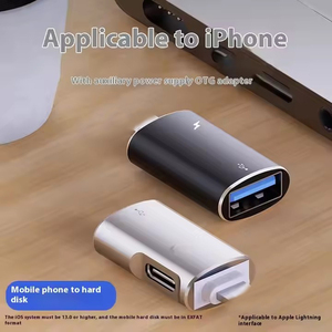 工厂OTG适配器USB 3.0 type-c至8针传输充电适配器适用于iPhone 14 13 12 11 iPad - Product Image 6