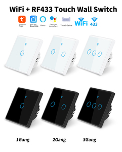 מתג חכם alexa rf433 אין שליטה טוויה ניטרלית עובד עם Google 1/2/3/4 כנופיה חכם חיים אור בית מתגים - Product Image 2