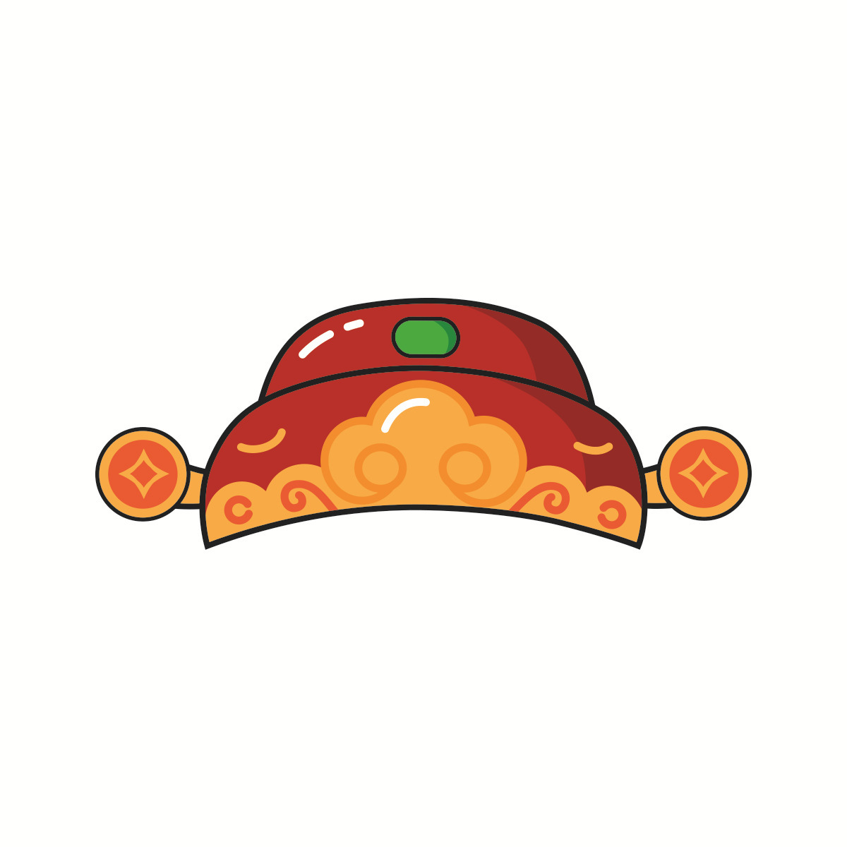 Style 6 - Chapeau Dieu de la Richesse