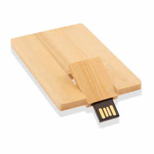 定制标志木制USB信用卡形状usb 2.0闪存盘USB 3.0记忆棒闪存笔驱动器 - Product Image 3