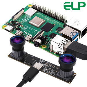 ELP sincrono Stereo 60fps 3840 x1080 Dual Lens modulo fotocamera USB Mini 80*16.5mm Webcam Camera per Raspberry Pi Jetson Nano - Product Image 5