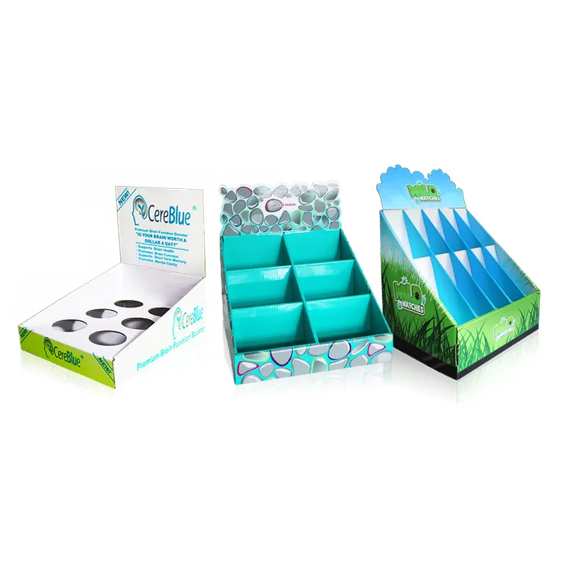 Alta qualidade promoção papelão portátil Car Air Freshener produto Counter Display Stands