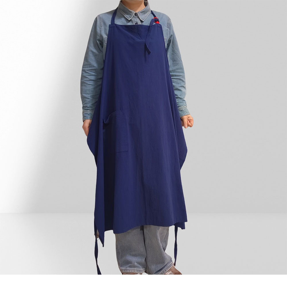 Deep Blue Japanese Cotton and Hemp Large Size